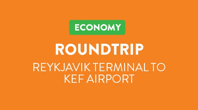 Product image for Airport Direct Economy - Round trip Reykjavik Terminal to Keflavik Airport 